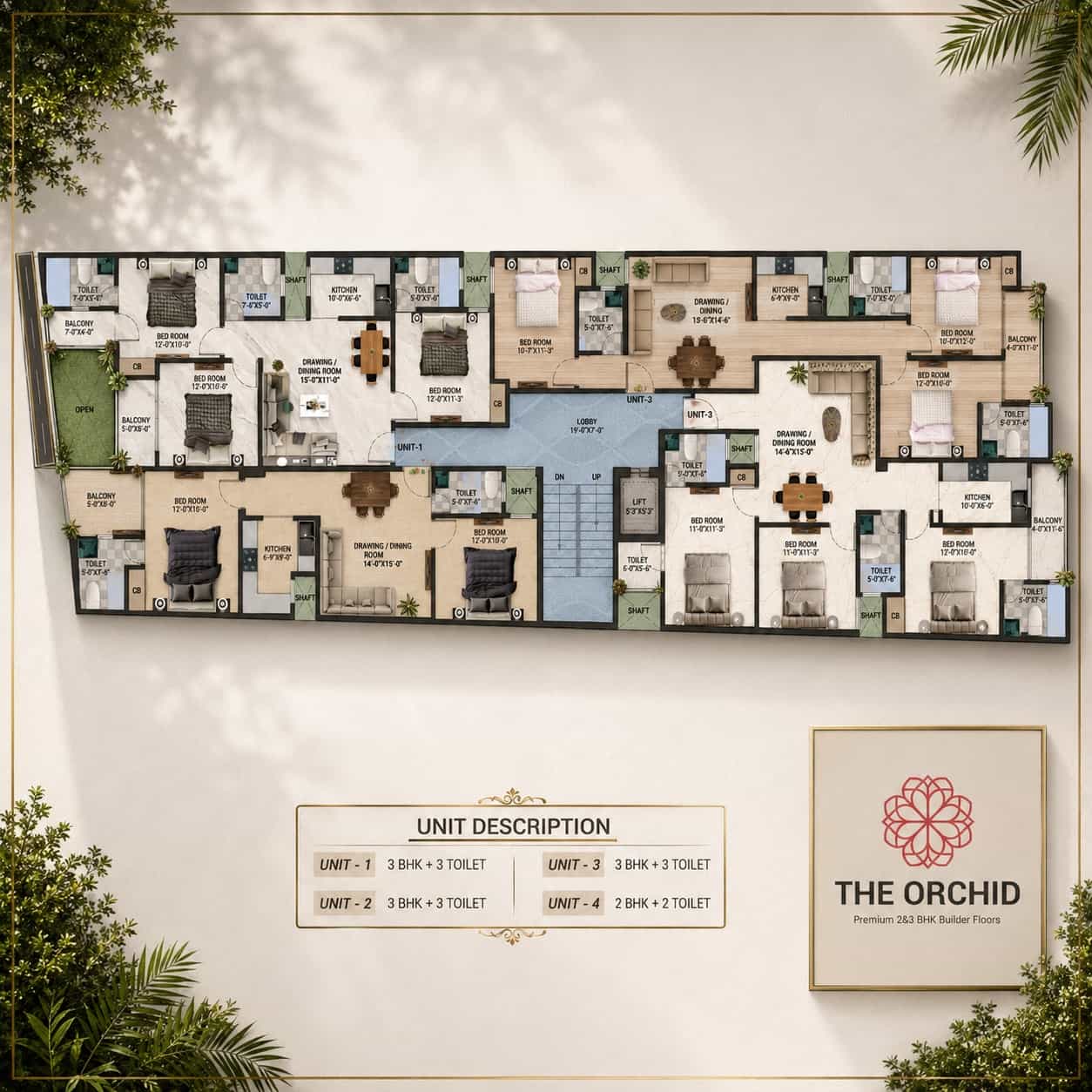 The Orchid 2BHK & 3BHK Premium Builder Floor - View 2